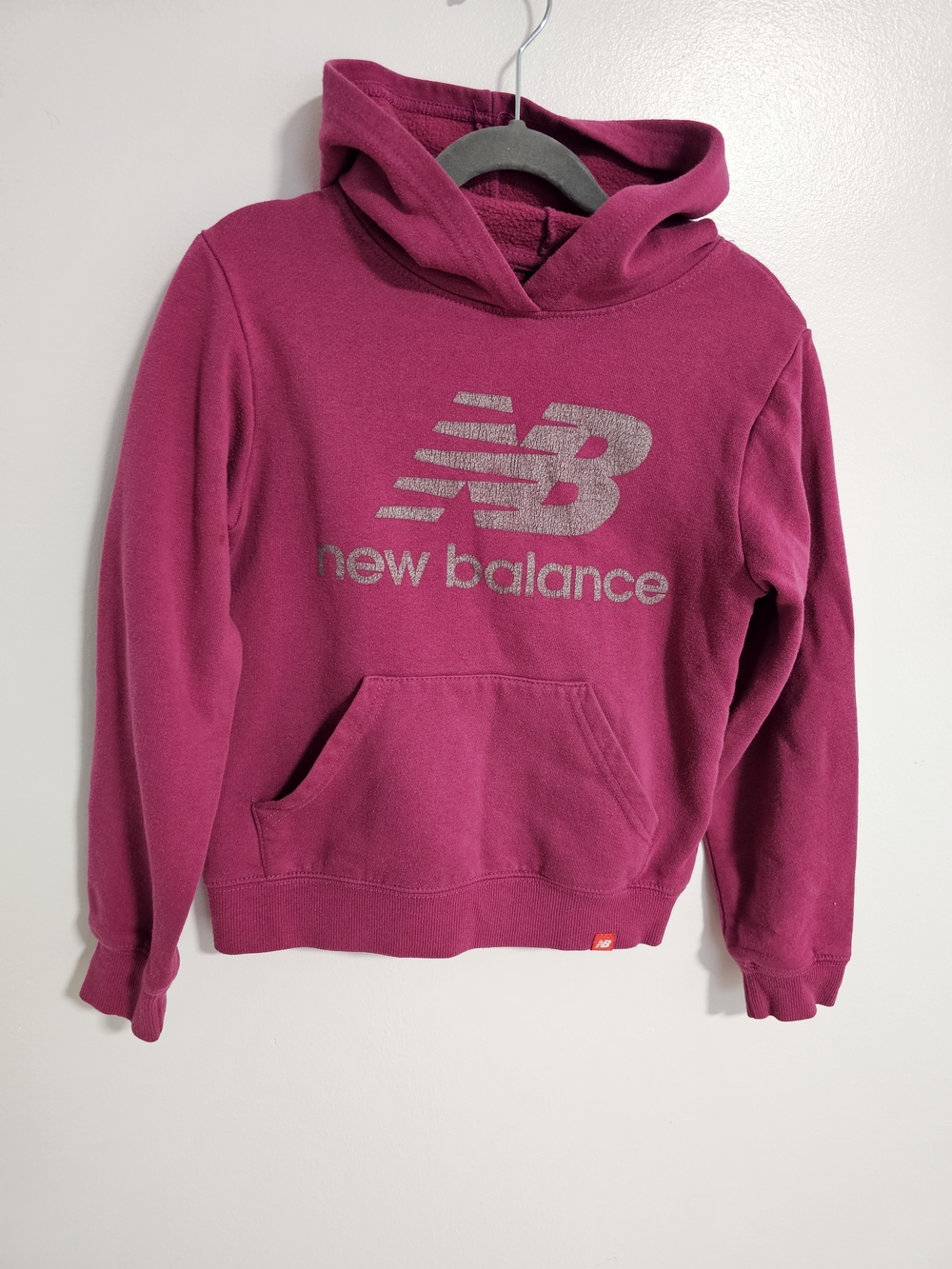 🧸2/20$ New Balance 7T Girl Pink Hoodie Sweatshirt